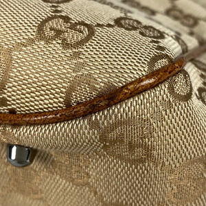 Gucci GG tote canvas brown bag handbag